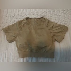 Beige Vortex Seamless Bra top